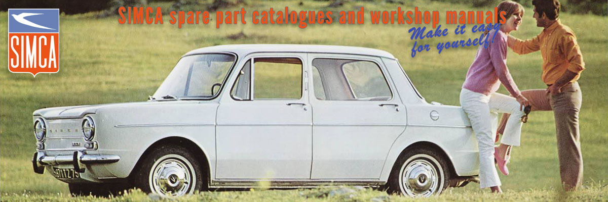 A nice Simca 1000 with a couple in love.